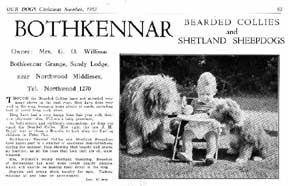 Early Bothkenner Newspaper Advert
